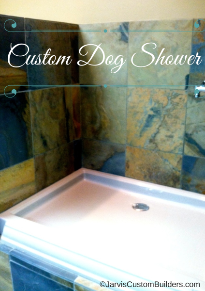 Custom Dog Shower www.jarviscustombuilders.com